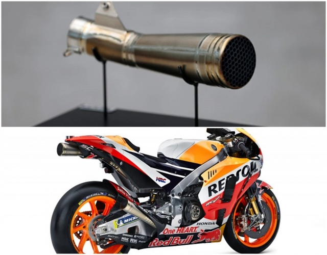 Honda racing bán 07 ống xả từ xe đua của marc marquez