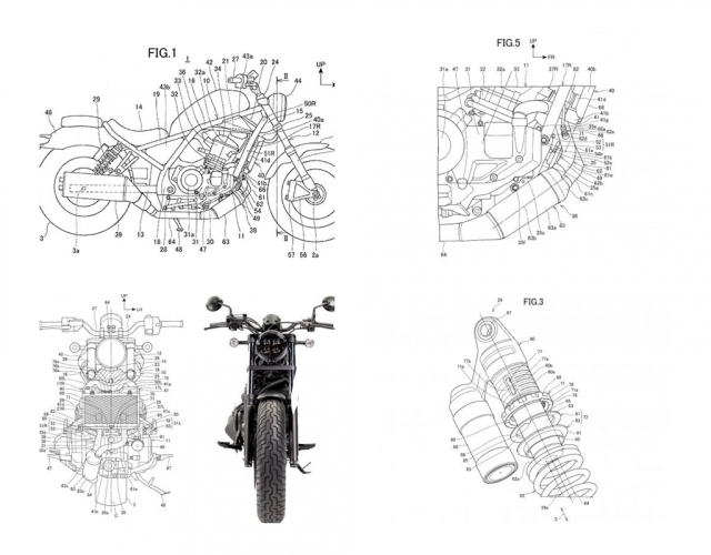 Honda rebel 1100 lộ diện bảng thiết kế hoàn toàn mới