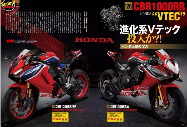 Honda sẽ ra mắt cbr1000rr cbr1000rr sp và cbr1000rrw hoàn toàn mới vào năm 2020