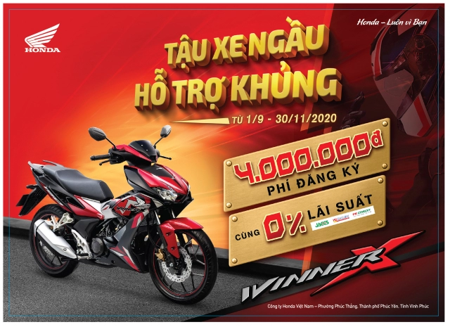 Honda tung ưu đãi hấp dẫn cho winner x tậu xe ngầu hỗ trợ khủng