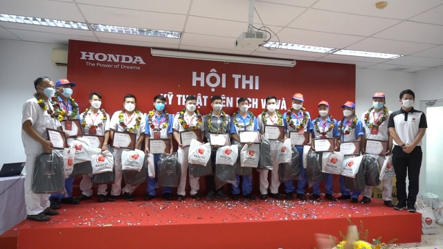 Honda việt nam tổ chức thành công hội thi kỹ thuật viên dịch vụ 