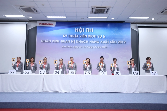 Honda vn tổ chức hội thi kỹ thuật viên dịch vụ 