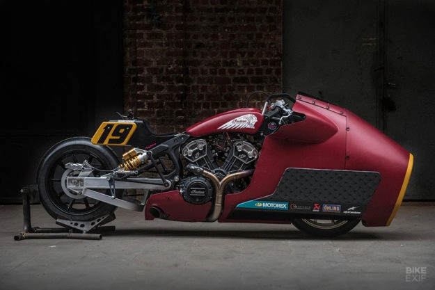 Indian scout bobber appaloosa chạy bằng nhiên liệu nito với sức công phá 130 hp