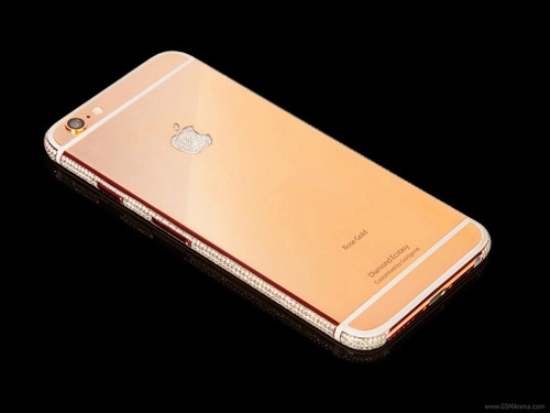 Iphone 6 mạ vàng đính kim cương giá 75 tỷ đồng