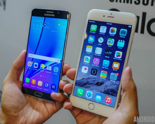 Iphone 6s plus và samsung galaxy note 5 đi tìm kẻ mạnh