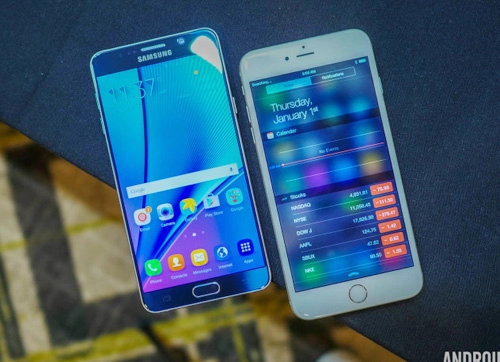 Iphone 6s plus và samsung galaxy note 5 đi tìm kẻ mạnh