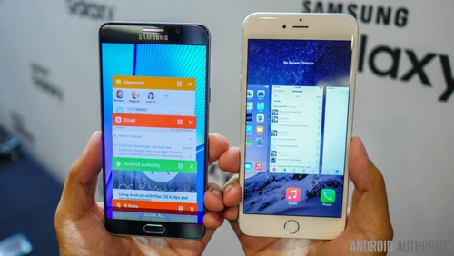 Iphone 6s plus và samsung galaxy note 5 đi tìm kẻ mạnh