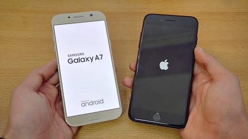 Iphone 7 plus và galaxy a7 2017 ai chống nước tốt hơn