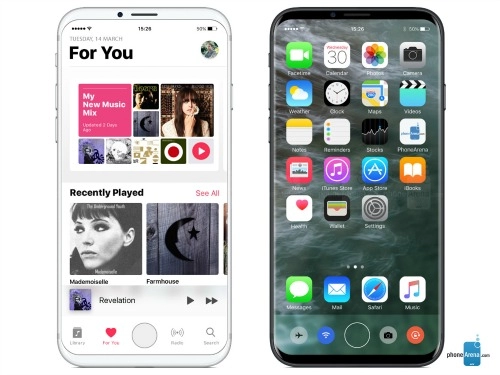 Iphone 8 sẽ có ngoại hình như galaxy s8 s8 plus và lg g6 không viền