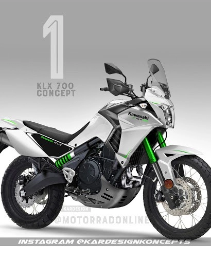 Kawasaki klx700 dòng touring mới đang được phát triển