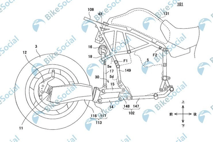 Kawasaki tiết lộ bảng thiết kế về hệ thống điều khiển mới mang tên hub steering