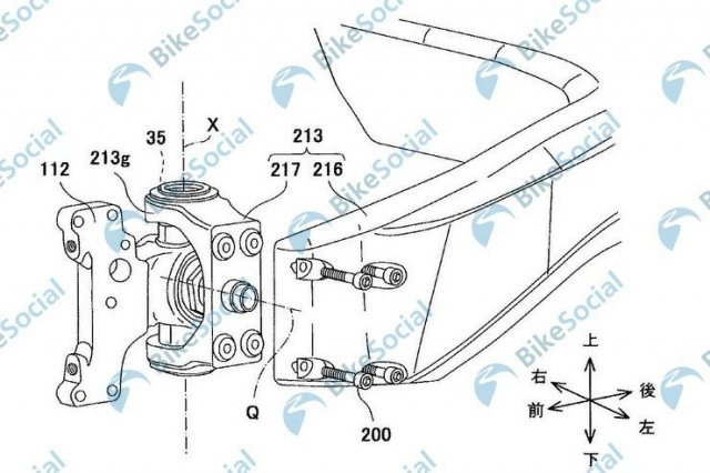 Kawasaki tiết lộ bảng thiết kế về hệ thống điều khiển mới mang tên hub steering