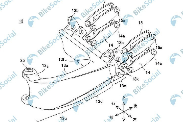 Kawasaki tiết lộ bảng thiết kế về hệ thống điều khiển mới mang tên hub steering