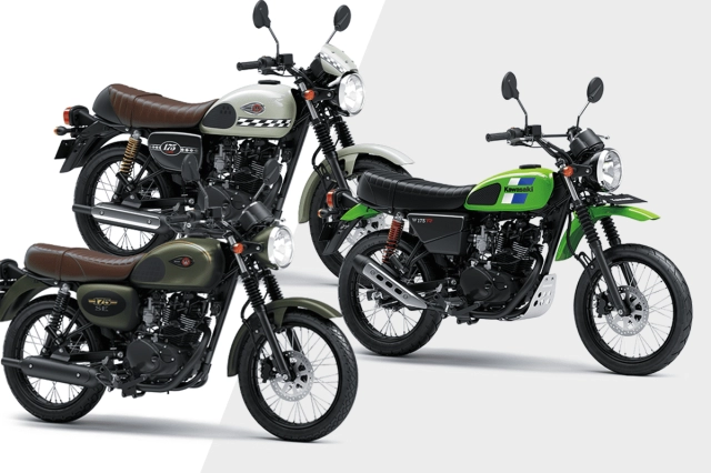 Kawasaki w175 2022 cập nhật phiên bản mới