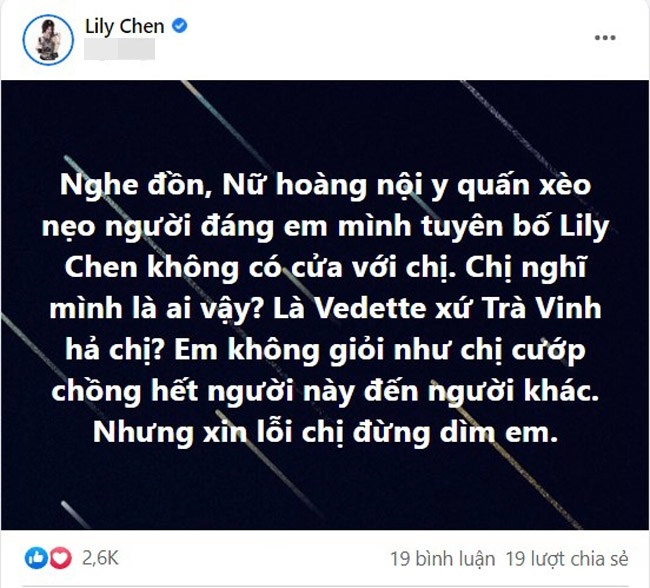 Không hẹn mà gặp lily chen và ngọc trinh đụng nhau nguyên cây xà neo