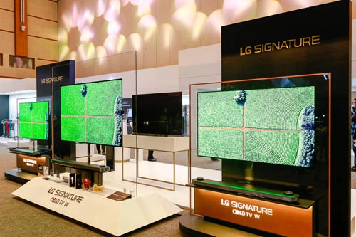 Lg trình làng tv oled dán tường siêu mỏng