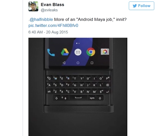 Lộ blackberry venice bàn phím trượt chạy android