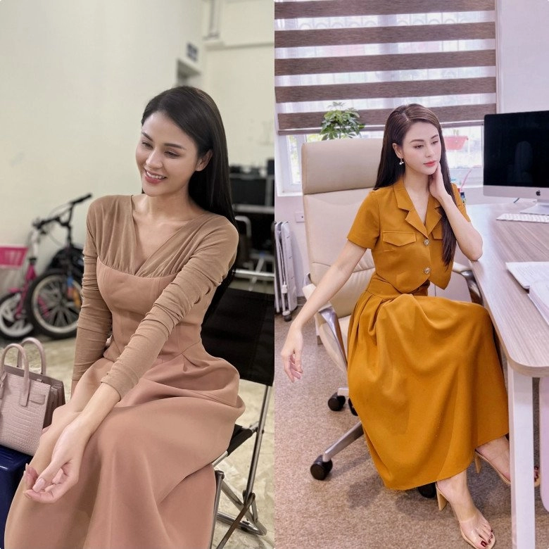 Lương thu trang sắp soán ngôi thánh nữ công sở của phan minh huyền stylist tiết lộ số đo 3 vòng khủng