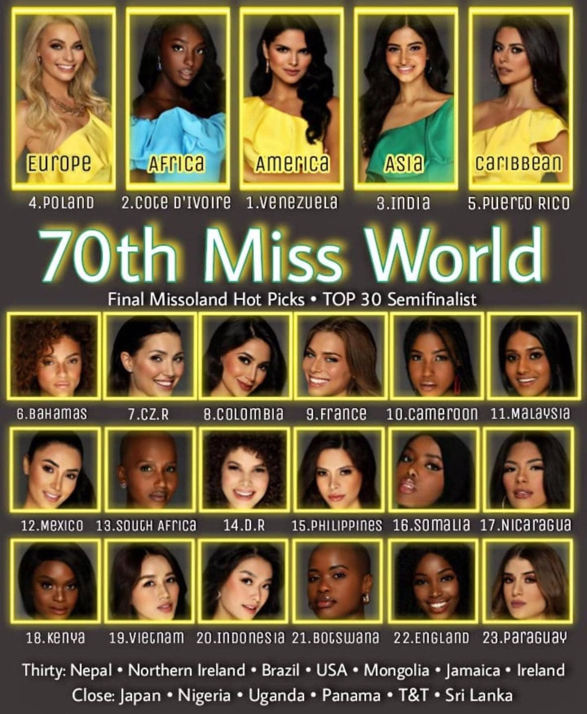 Miss world công bố top 40 đỗ thị hà chuẩn bị quay lại peurto rico giành vương miện hoa hậu