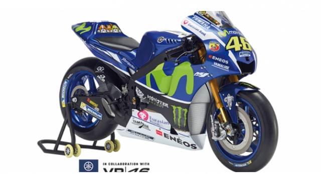 Mô hình yamaha m1 2016 tỉ lệ 14 dành cho fan hâm mộ valentino rossi