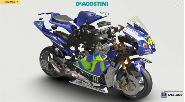 Mô hình yamaha m1 2016 tỉ lệ 14 dành cho fan hâm mộ valentino rossi