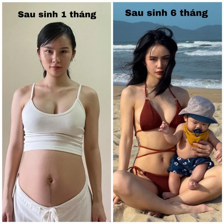 Mỡ rút ào ào sau 6 tháng sinh mẹ bỉm u30 khoe dáng đỉnh chóp ngỡ hotgirl đình đám