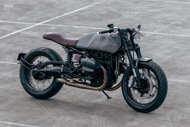 Một chiếc bmw rninet độ cafe racer của deus