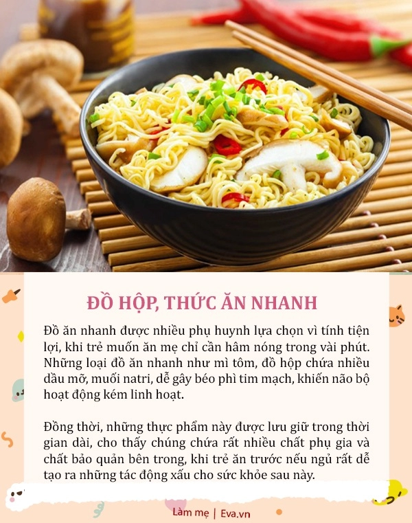 Muốn con ngủ ngon mẹ tuyệt đối không cho trẻ ăn 5 thực phẩm này trước khi đi ngủ