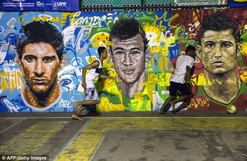 Ngắm đường phố brazil rực rỡ mùa world cup