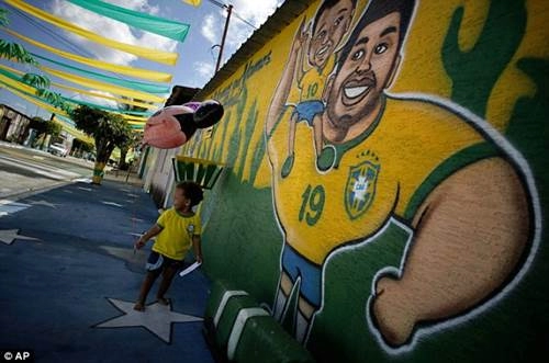 Ngắm đường phố brazil rực rỡ mùa world cup