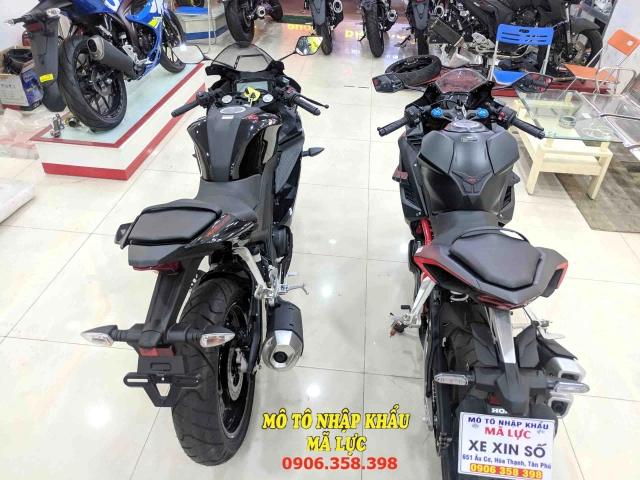 Ngoại hình honda cbr250rr và r15 v3 khi đứng cạnh nhau