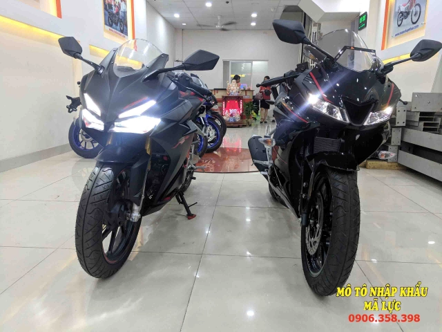 Ngoại hình honda cbr250rr và r15 v3 khi đứng cạnh nhau