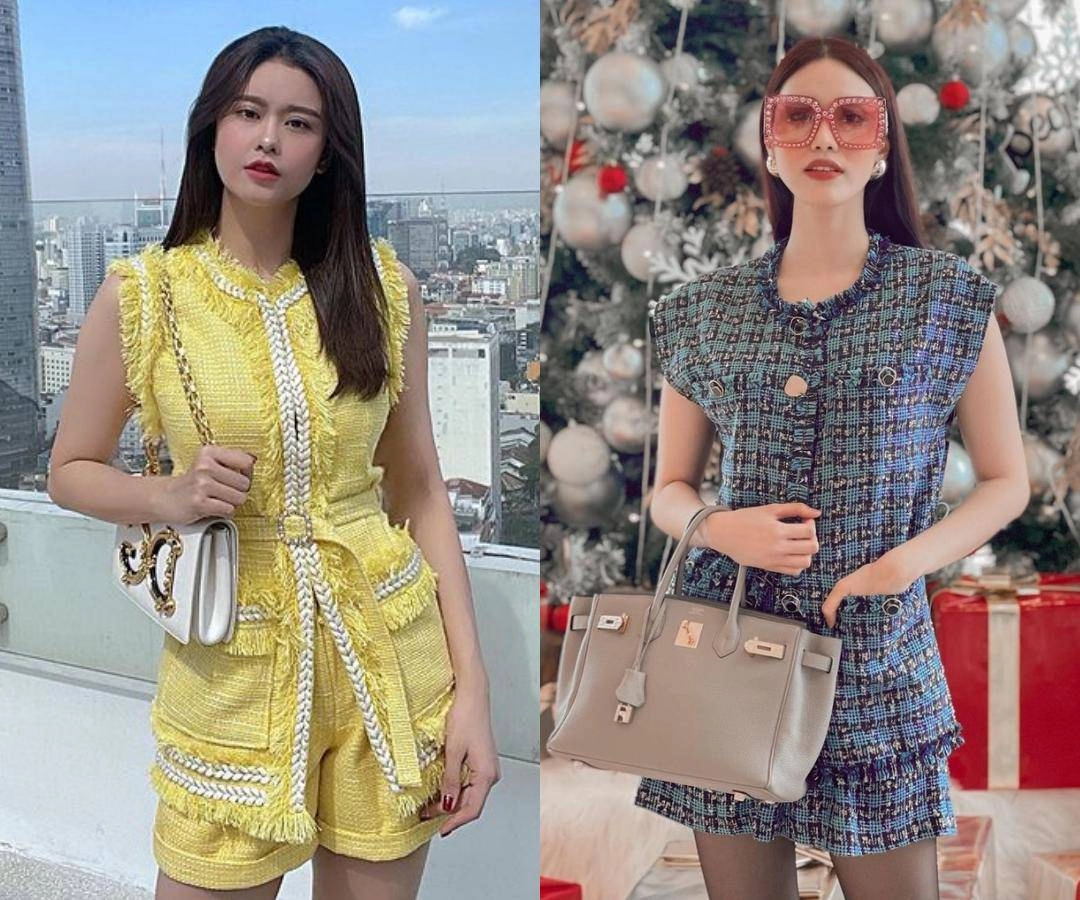 Nhã phương trốn chồng con diện đồ đôi cùng thúy ngân nhìn outfit biết ngay nên mặc gì tết này