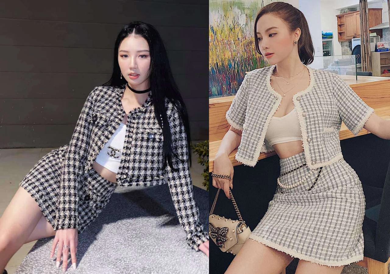 Nhã phương trốn chồng con diện đồ đôi cùng thúy ngân nhìn outfit biết ngay nên mặc gì tết này