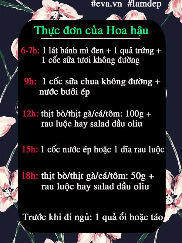 Nhìn những điều này ta mới hiểu vì sao hoa hậu kỳ duyên lại giảm cân thành công đến vậy