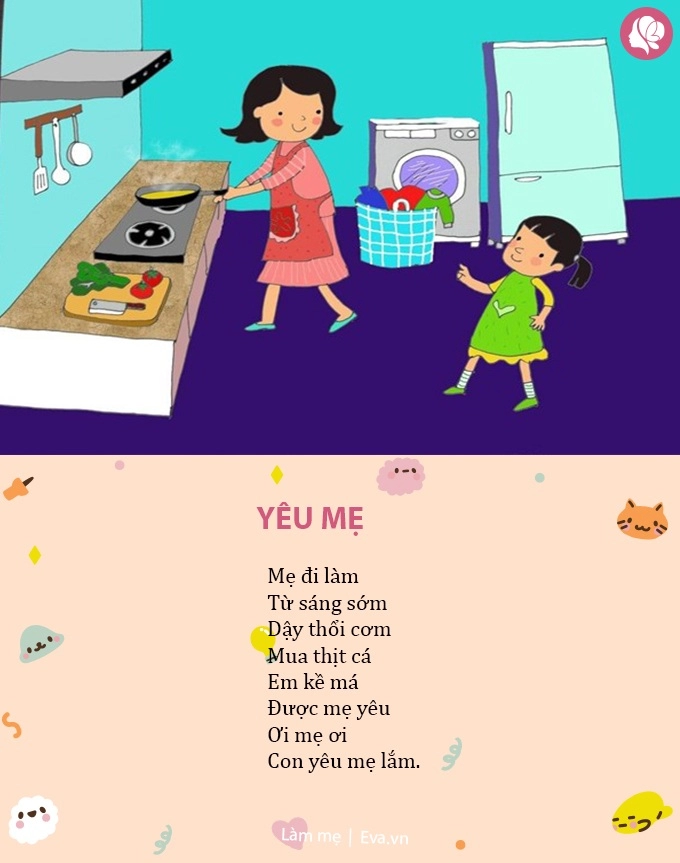 Những bài thơ hay mẹ đọc cho con trước khi ngủ giúp bé tập nói nhanh