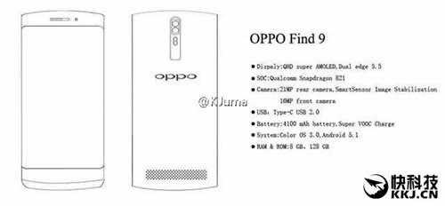 Oppo find 9 cấu hình khủng lộ diện