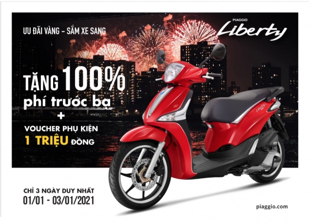 Piaggio việt nam tung ưu đãi với giá trị lên đến 18 triệu đồng