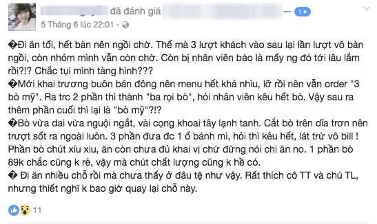 Quán mới khai trương thu trang tiến luật đã đau đầu vì bị khách lên mạng tố thế này