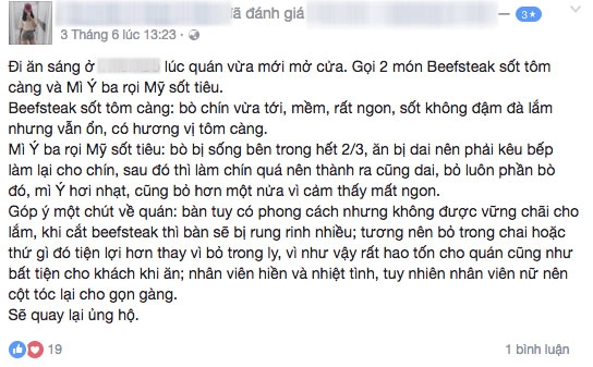 Quán mới khai trương thu trang tiến luật đã đau đầu vì bị khách lên mạng tố thế này