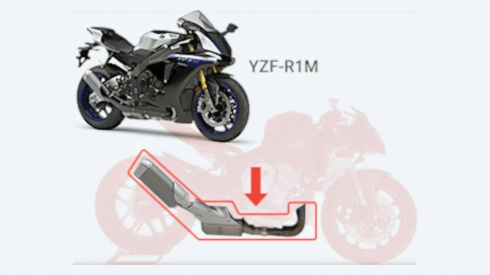 Ra mắt bộ khăn len kiểu ống xả yamaha r1m độc đáo