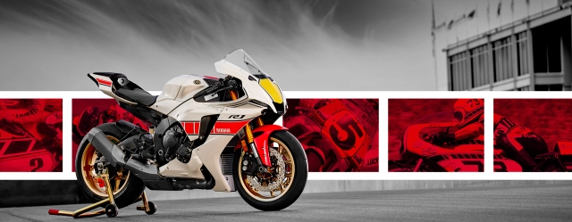 Ra mắt gia đình yamaha r1 r7 r3 r125 60th anniversary livery