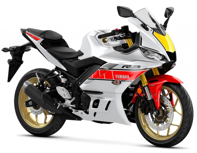 Ra mắt gia đình yamaha r1 r7 r3 r125 60th anniversary livery