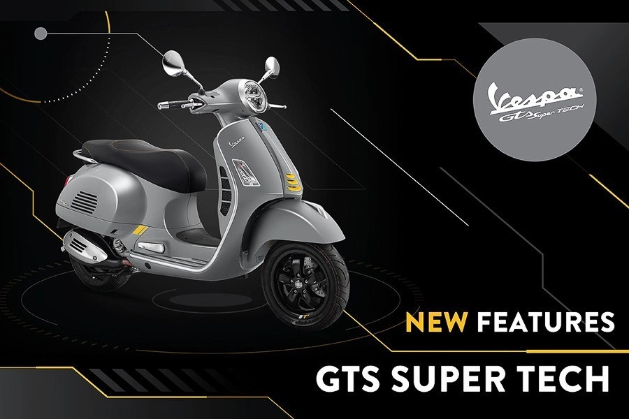 Ra mắt vespa gts super tech 300 abs đi kèm công nghệ mới và mạnh hơn 12