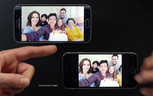 Samsung chế giễu iphone 6 trong quảng cáo s6 edge