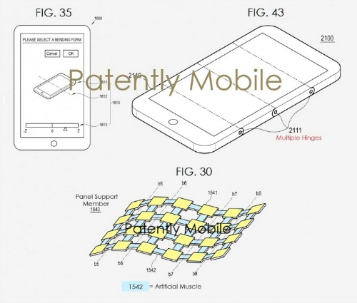 Samsung đã được cấp bằng sáng chế màn hình uốn cong mới