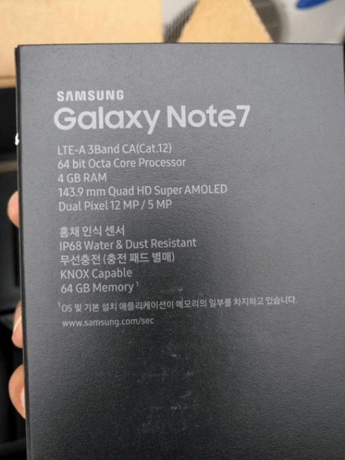 Samsung galaxy note 7 bán ra từ ngày 198