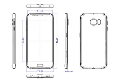 Samsung galaxy s6 lộ bản thiết kế camera lồi