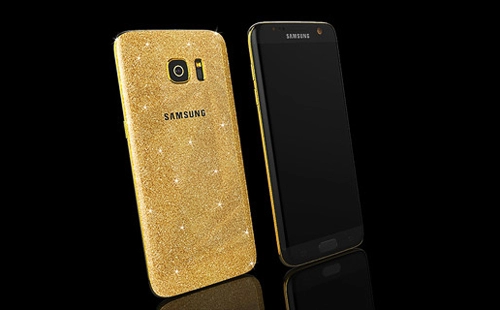 Samsung galaxy s7 mạ vàng 24 karat lấp lánh