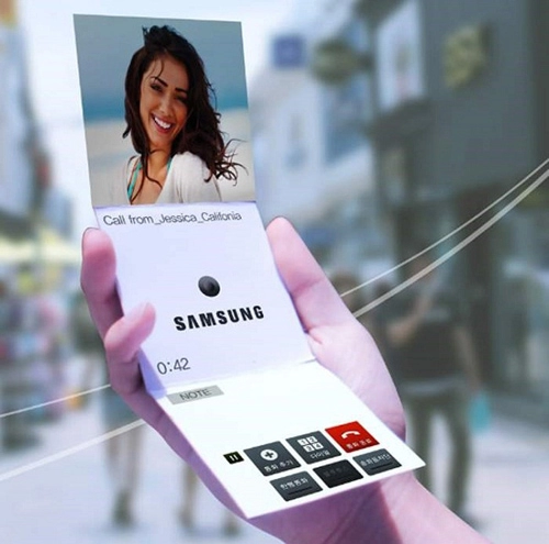 Samsung galaxy x dùng màn hình uốn dẻo sắp ra mắt